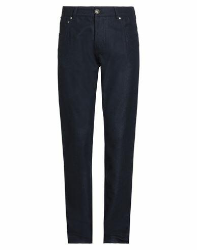 Isaia Man Pants Midnight blue Wool Cover