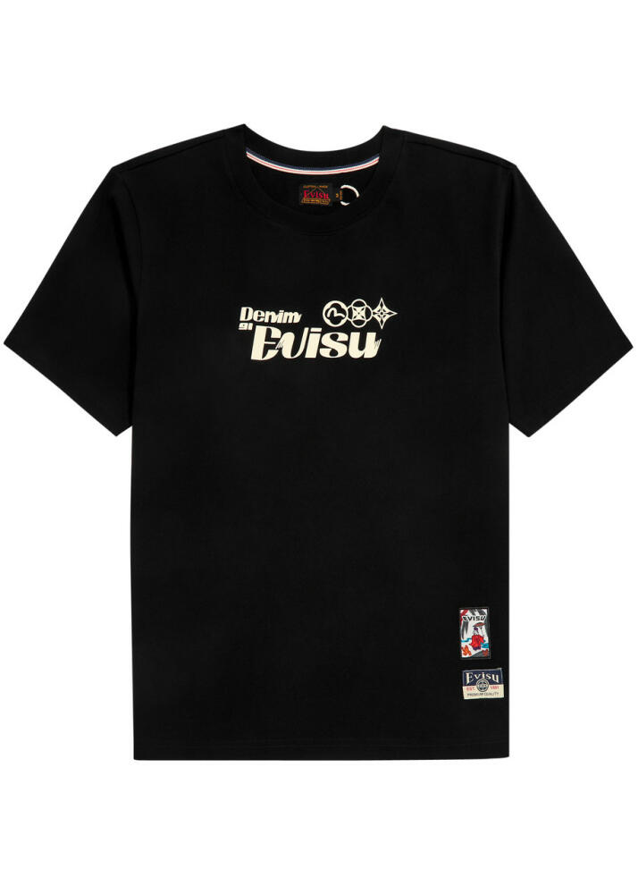 Evisu Daicock Printed Cotton T-shirt - Black Cover