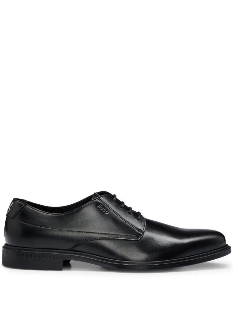 HUGO Kerr leather derby shoes - Black Cover