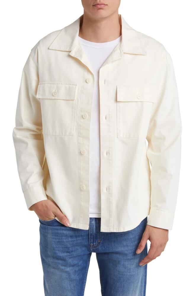 NN07 Roger Organic Cotton Shirt Jacket in Off White Cover