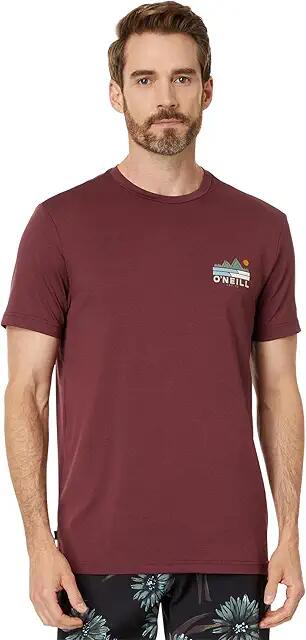 O'Neill Trvlr Upf Tee (Burgundy) Men's Clothing Cover