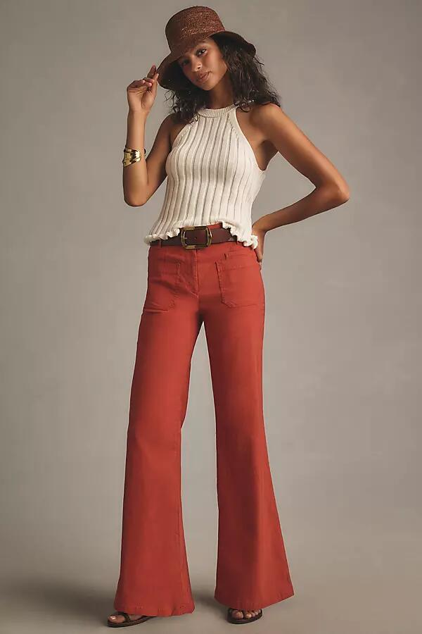 The Junie High-Rise Wide-Leg Flare Pants by Maeve Cover