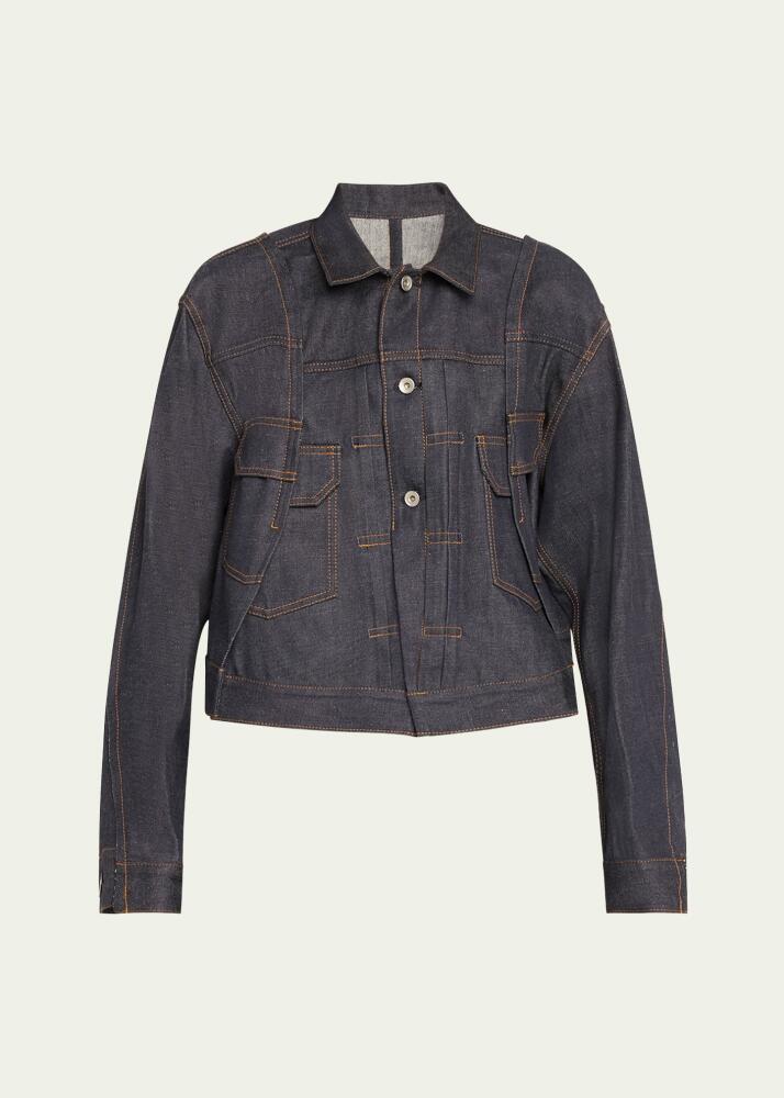 SACAI Layered Denim Jacket Cover