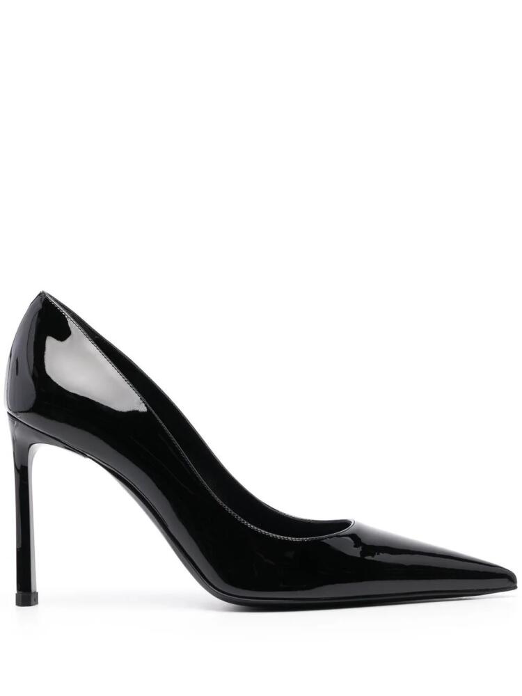 Sergio Rossi pointed patent pumps - Black Cover