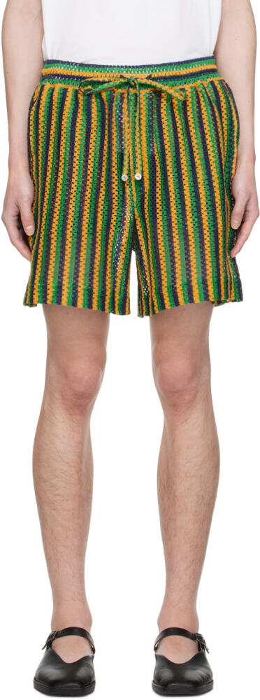 HARAGO Multicolor Striped Shorts Cover