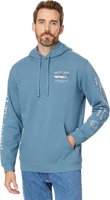 Salty Crew Bruce Hood Fleece (Slate) Men's Fleece Cover