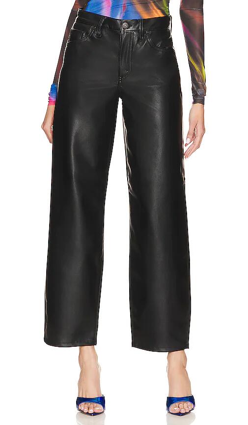 LEVI'S Faux Leather Baggy Dad Pant in Black Cover