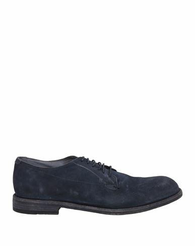 Pantanetti Man Lace-up shoes Navy blue Leather Cover