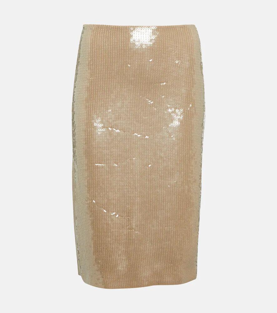 Nili Lotan Bonne sequined midi skirt Cover