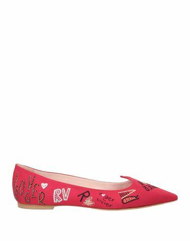 Roger Vivier Woman Ballet flats Red Textile fibers Cover