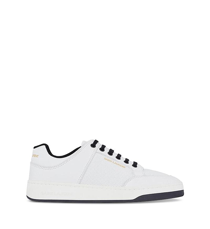 Saint Laurent Sl/61 Low-top Sneakers in Smooth and Grained Leather Cover