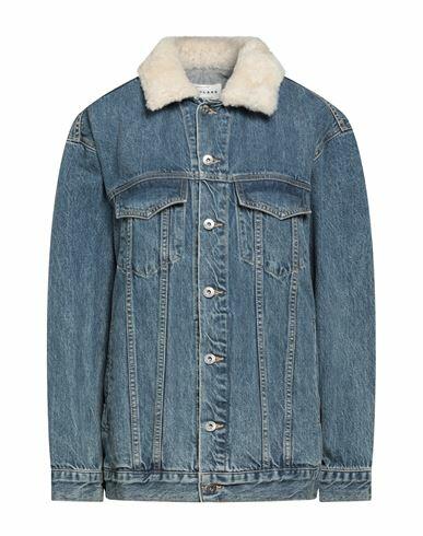 Slvrlake Woman Denim outerwear Blue Cotton Cover