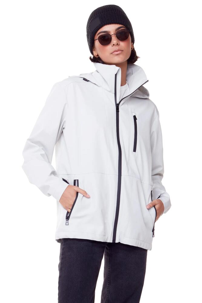 Alpine North CARMACKS - Gender Inclusive, Midweight Rain Shell Jacket in Cement Cover