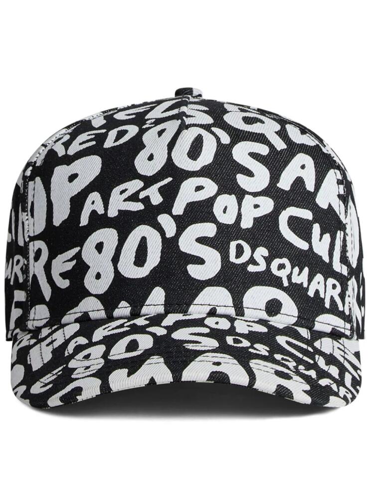 DSQUARED2 logo-print baseball cap - Black Cover