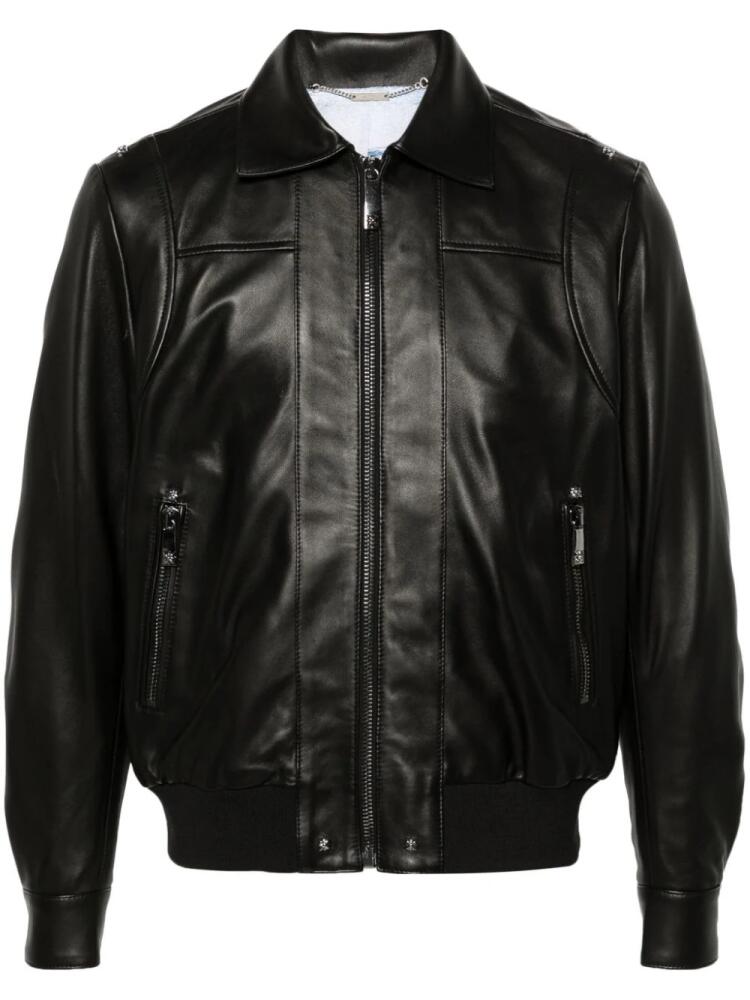 John Richmond leather bomber jacket - Black Cover