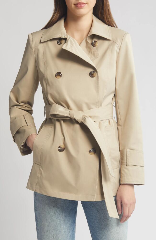 Sam Edelman Belted Trench Coat in Birch Cover