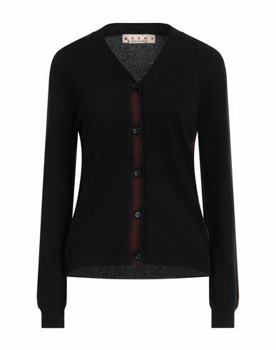 Marni Woman Cardigan Black Cashmere Cover