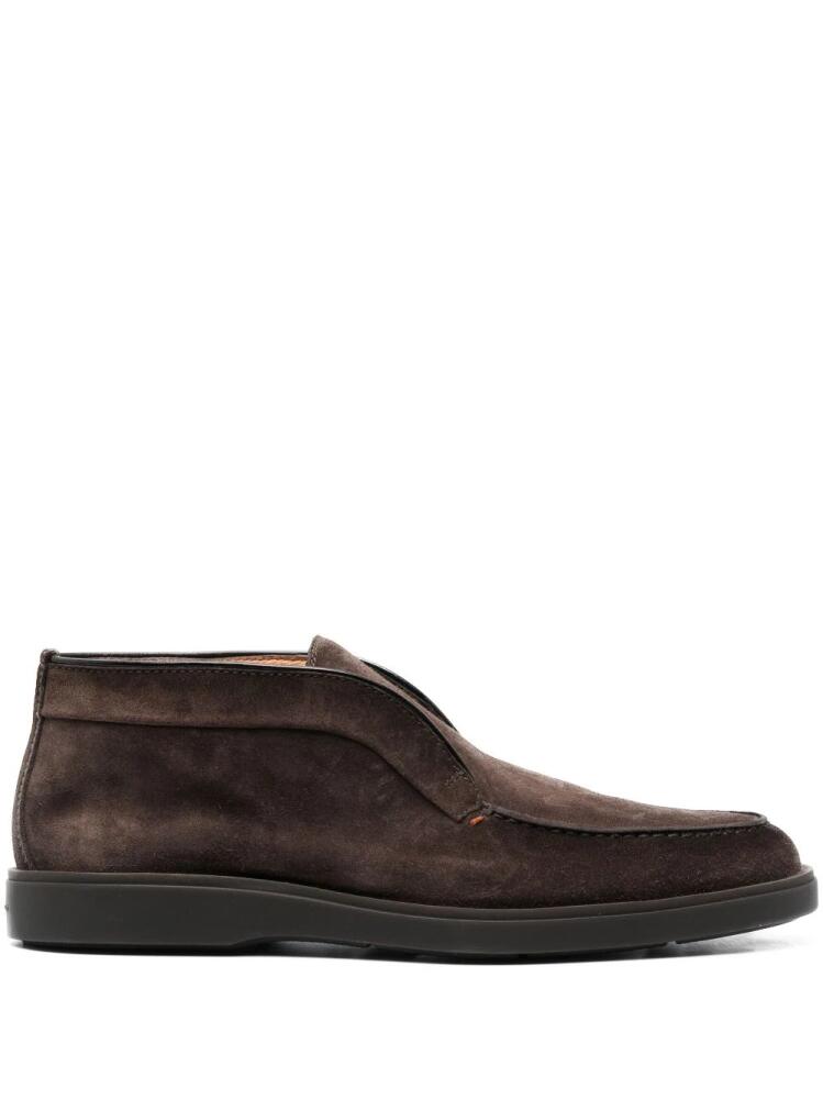 Santoni Desert slip-on suede boots - Brown Cover