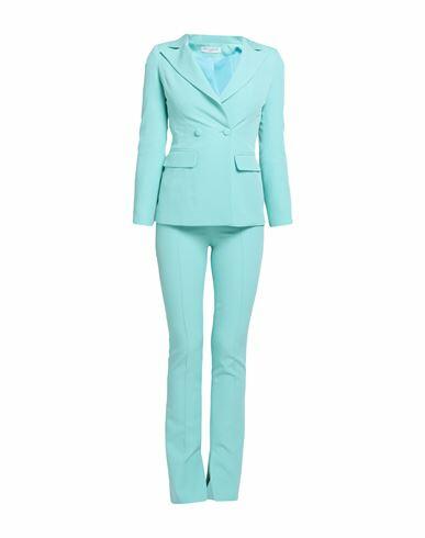 Yes London Woman Suit Turquoise Polyester, Elastane Cover