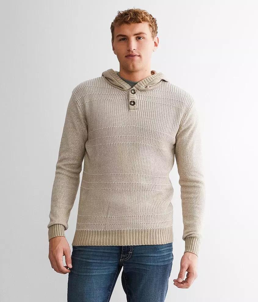 BKE Henley Hooded Sweater Cover