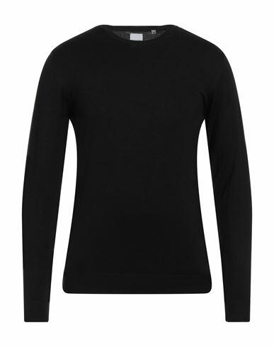 Stilosophy Man Sweater Black Viscose, Nylon Cover