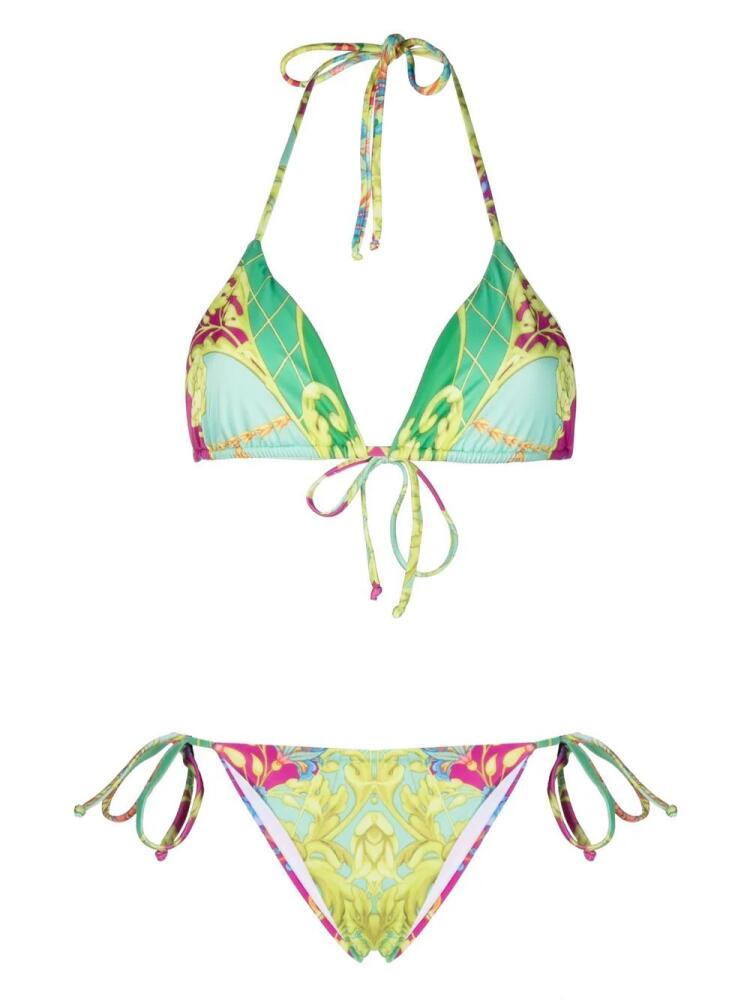 Philipp Plein Baroque-print bikini - Green Cover