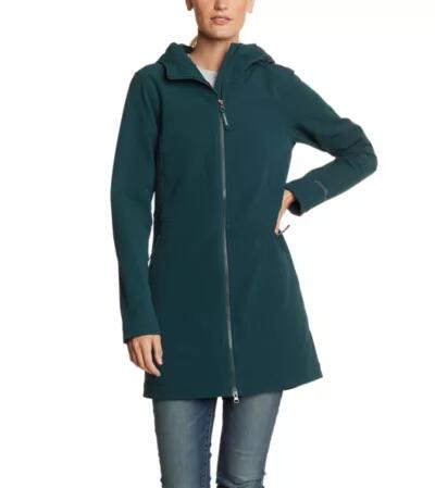 Eddie Bauer Women's Windfoil Thermal Trench Coat Cover