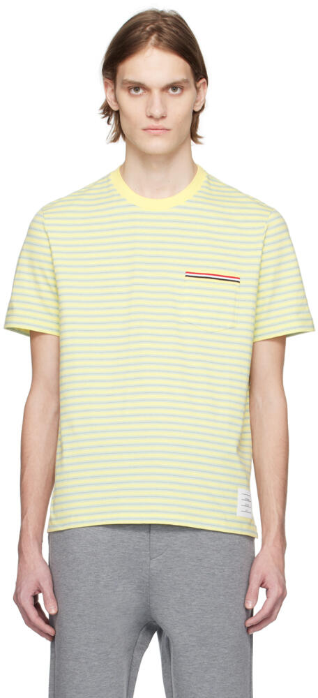 Thom Browne Green & Yellow Stripe T-Shirt Cover