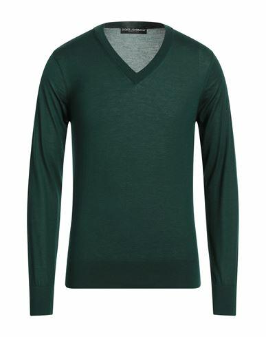 Dolce & gabbana Man Sweater Dark green Cashmere Cover