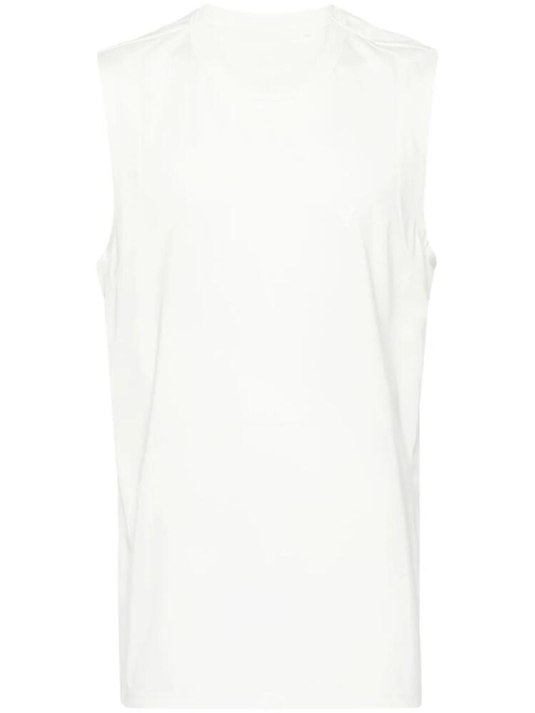 Y-3 logo-appliqué tank top - White Cover