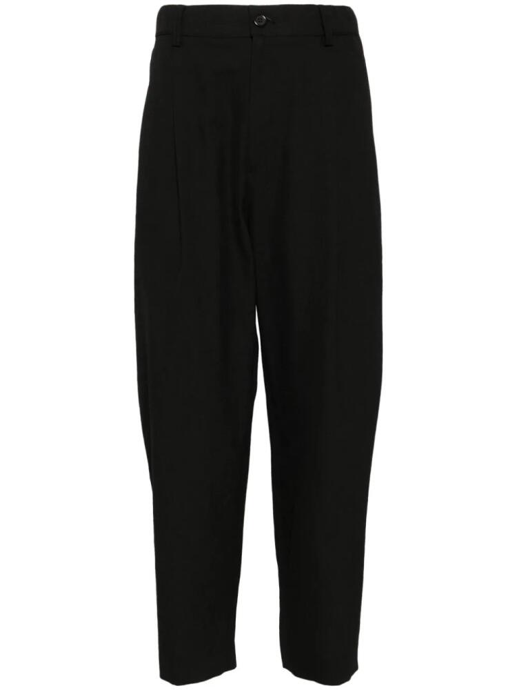 SONGZIO drop-crotch tapered trousers - Black Cover