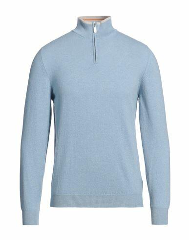 Fedeli Man Turtleneck Light blue Cashmere Cover