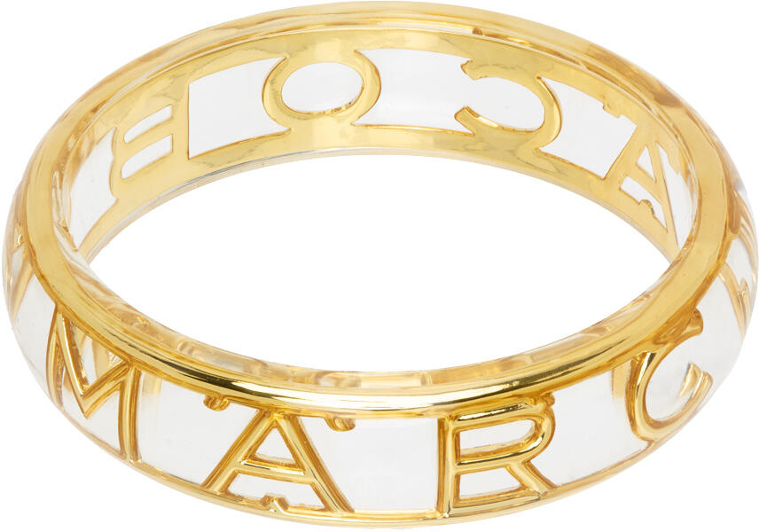 Marc Jacobs Transparent & Gold Monogram Cuff Bracelet Cover