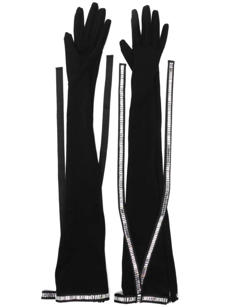 David Koma crystal-embellished gloves - Black Cover