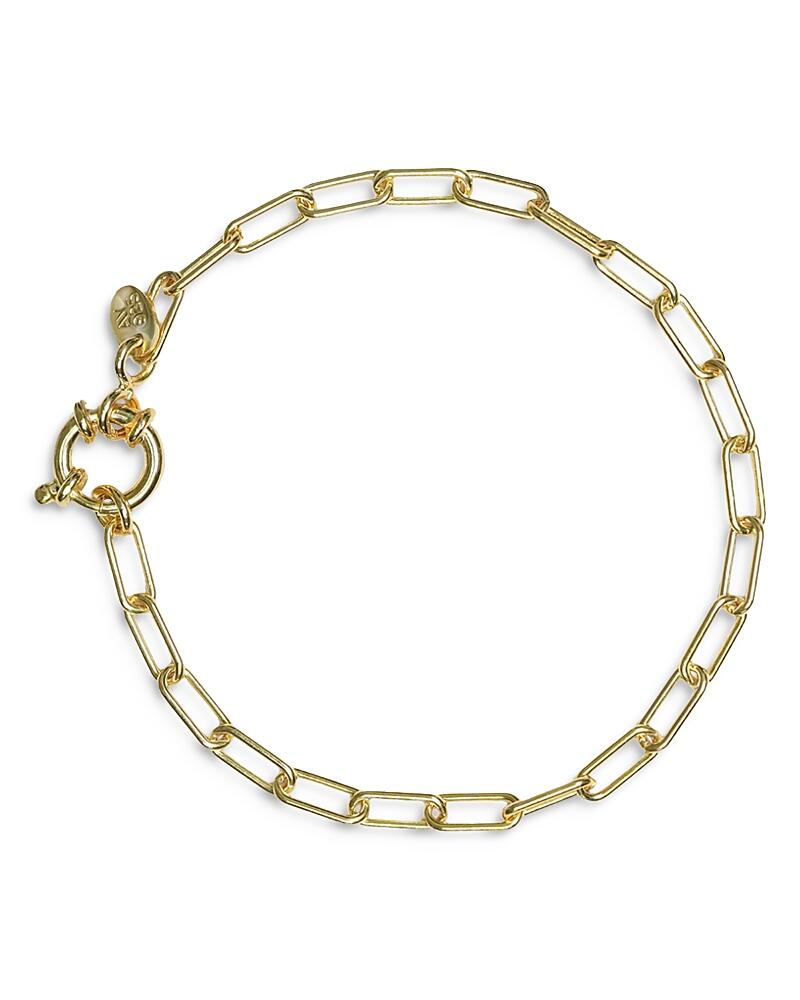 Argento Vivo Paperclip Chain Bracelet in 18K Gold Plated Sterling Silver Cover