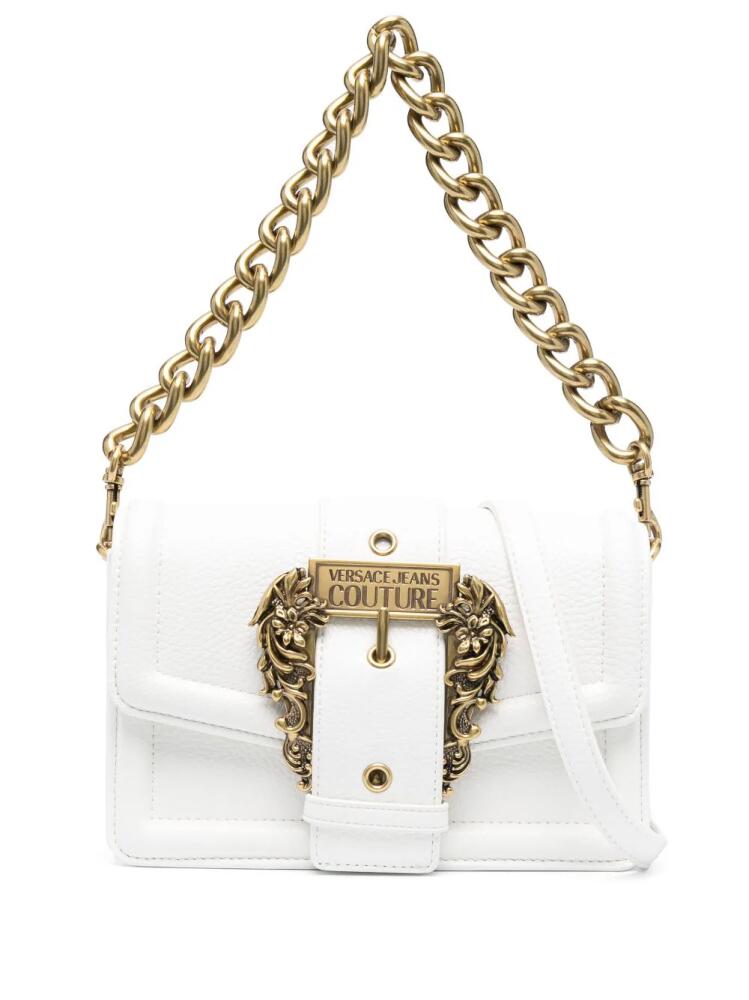 Versace Jeans Couture Couture logo-plaque shoulder bag - White Cover