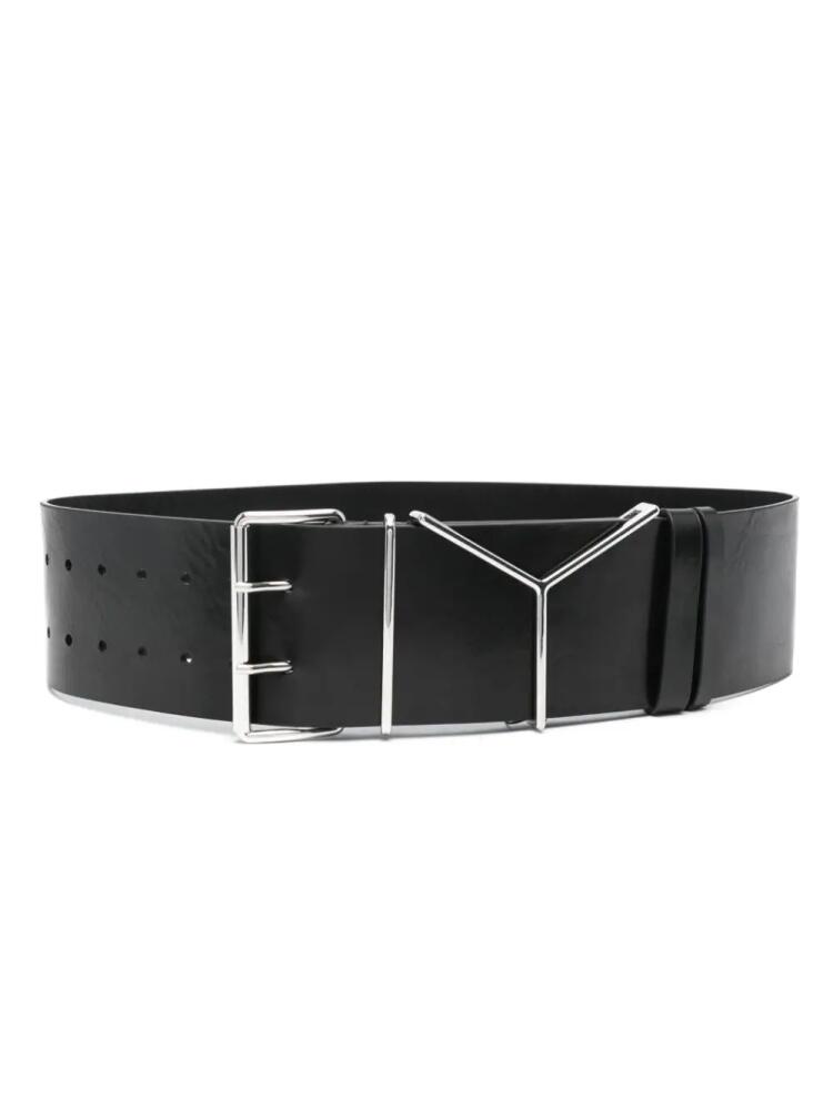 Y/Project Y-hardware leather belt - Black Cover