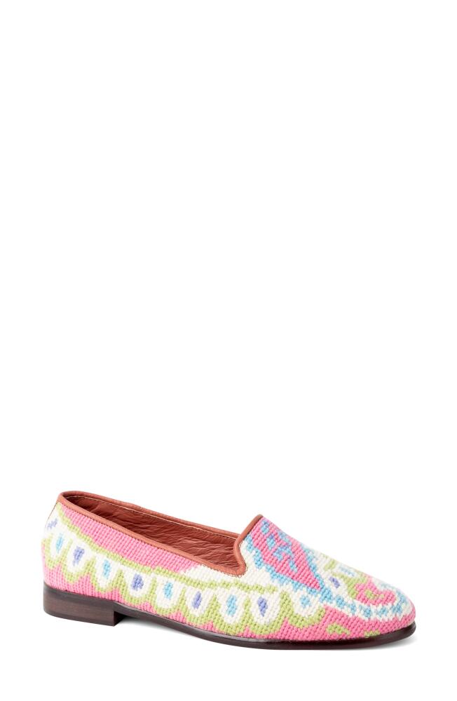 ByPaige Needlepoint Paisley Loafer in Pink Cover