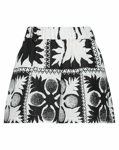 Red Valentino Woman Shorts & Bermuda Shorts White Polyester, Cotton Cover