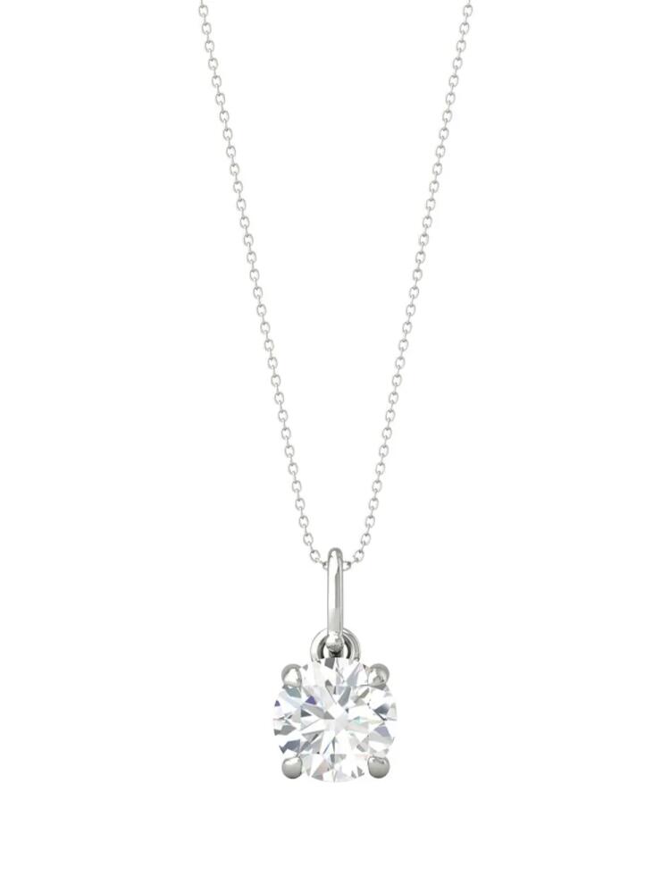 VEYNOU 14kt white gold Ella diamond necklace - Silver Cover