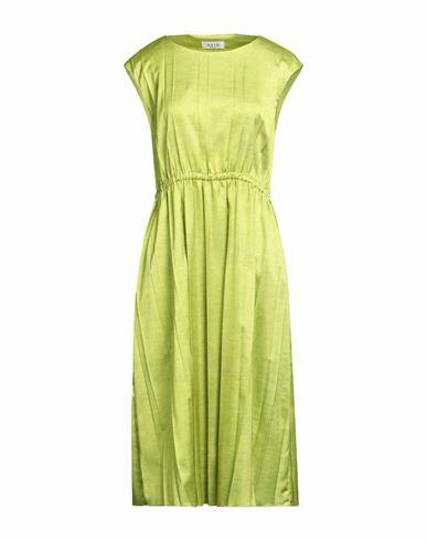 Aviù Woman Midi dress Acid green Polyester, Elastane Cover