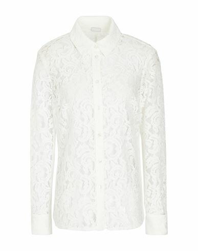 8 By Yoox Lace Chemisier Woman Shirt White Viscose, Cotton, Polyamide Cover