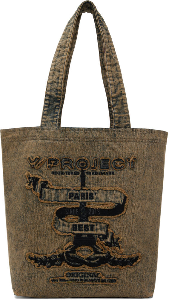 Y/Project Beige 'Paris' Best' Denim Tote Cover