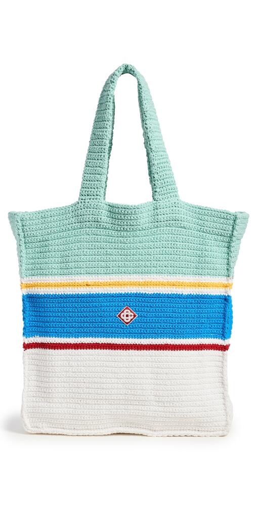 Casablanca Crochet Bag White/Blue Multi Cover