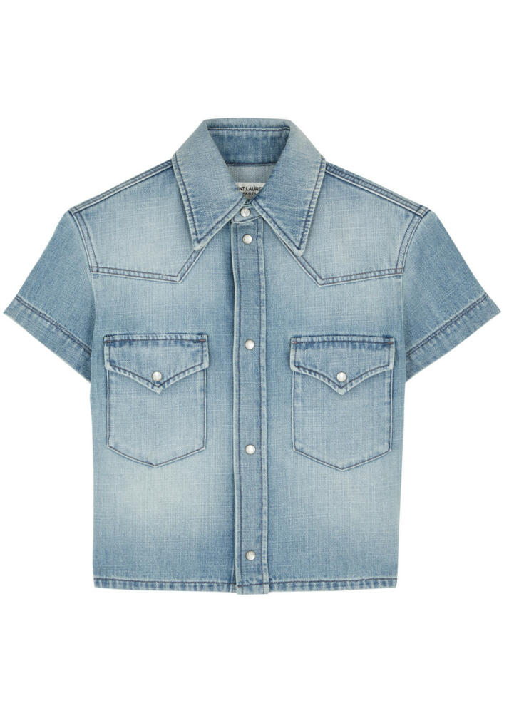 Saint Laurent Denim Shirt - Blue Cover