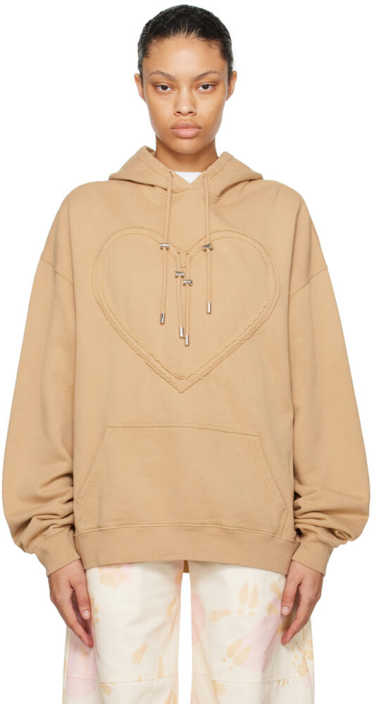 Collina Strada Tan Heart Hoodie Cover