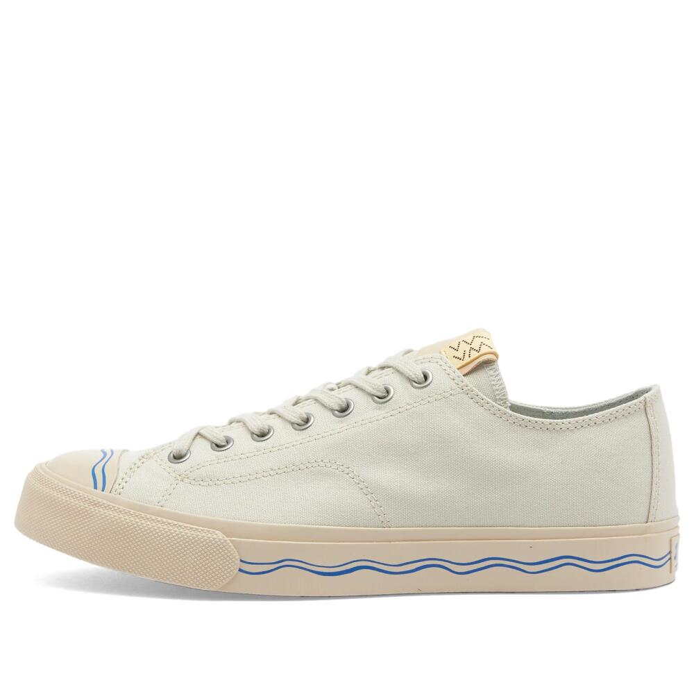 Visvim Men's Seeger Low Canvas Sneakers in White Cover