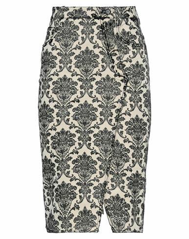 Ermanno Scervino Woman Midi skirt Ivory Cotton, Polyamide, Elastane Cover