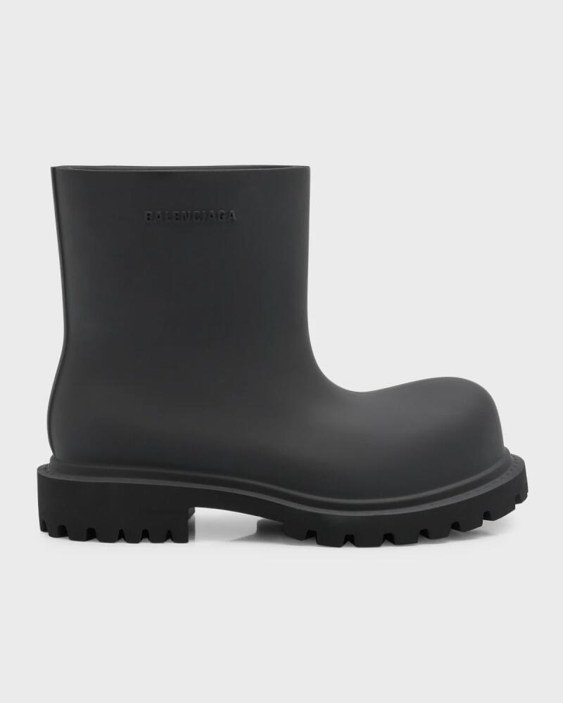 Balenciaga Steroid Chunky Rubber Ankle Booties Cover