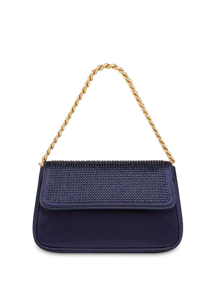 Alberta Ferretti rhinestone-embellished shoulder bag - Blue Cover